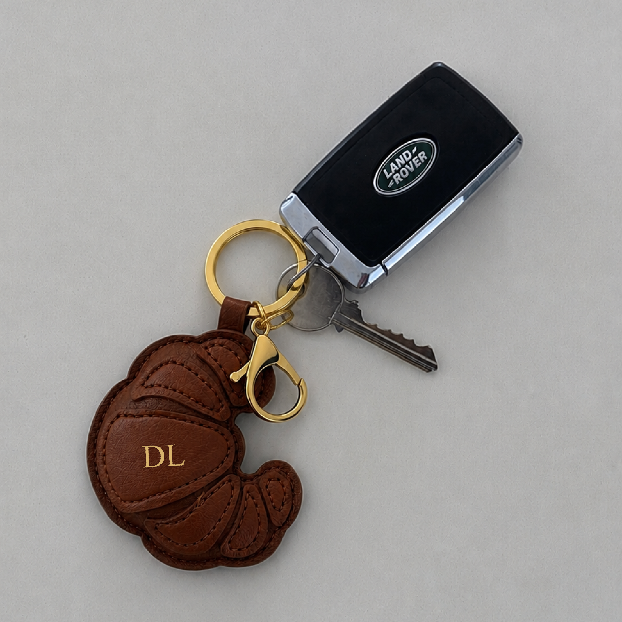Personalised Croissant Keyring
